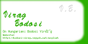 virag bodosi business card